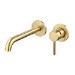 Brushed Brass Wall Mounted Bath Mixer Tap - Arissa