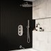 Chrome Dual Outlet Wall Mounted Thermostatic Mixer Shower Set With Hand Shower and Pencil Bath Filler Spout - Arissa