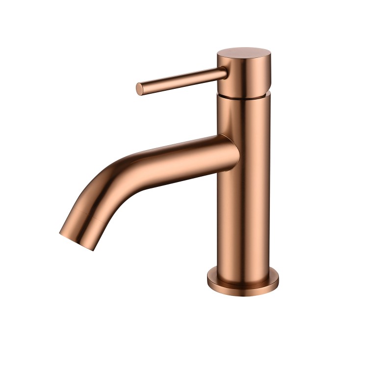 Bronze Round Bottle Trap and Cloakroom Basin Tap Set - Arissa