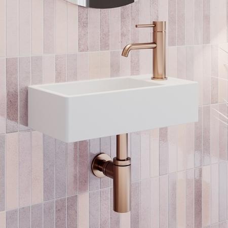 GRADE A2 - Brushed Bronze Mono Basin Mixer Tap - Arissa