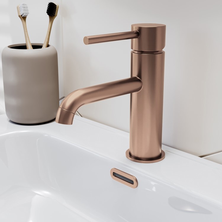 GRADE A2 - Brushed Bronze Mono Basin Mixer Tap - Arissa