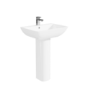 550mm Basin and Full Pedestal - 1 Tap Hole -  Palma