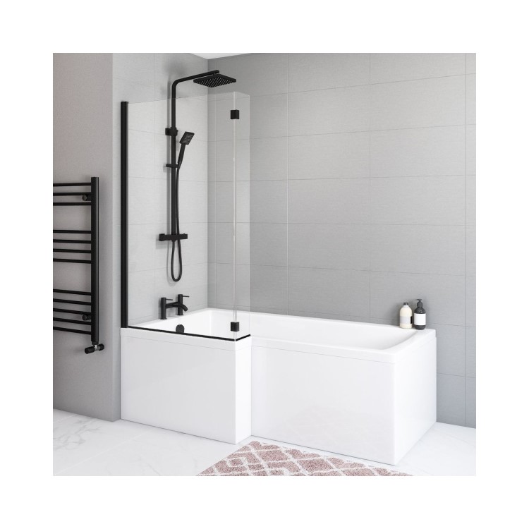 1700mm L Shaped Acrylic Bath Front Panel - Lomax