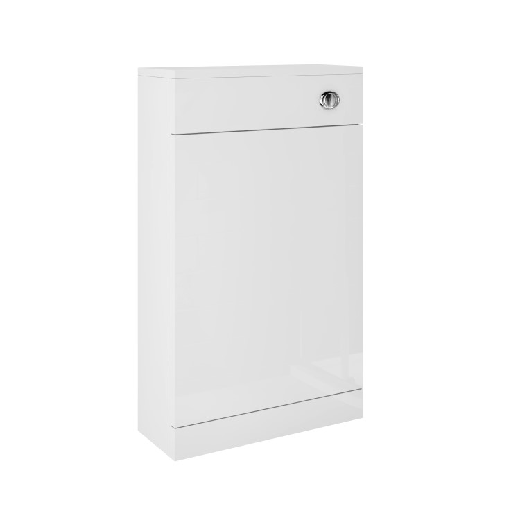 500mm White Back to Wall Toilet Unit Only - Ashford