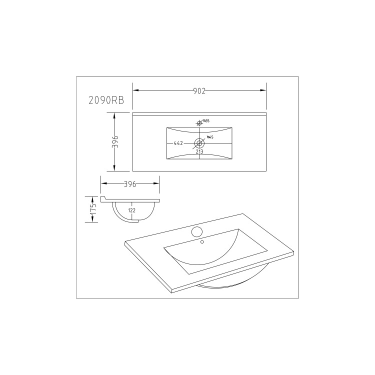 1400mm White Toilet and Sink Unit with Traditional Toilet- Baxenden