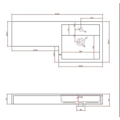 900mm White Toilet and Sink Unit Right Hand with Round Toilet - Agora