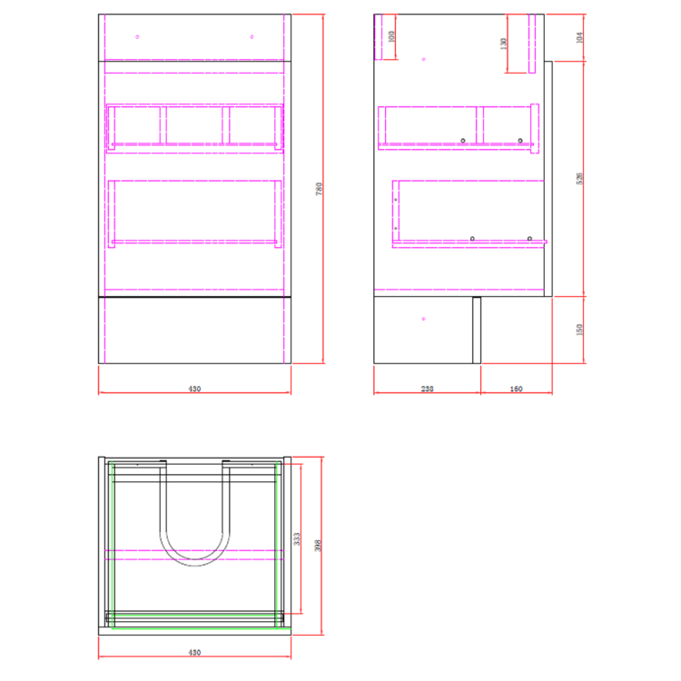 900mm White Toilet and Sink Unit Right Hand with Round Toilet - Agora