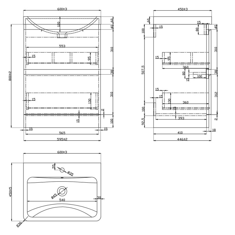 1200mm  White Toilet and Sink Unit Right Hand with Square Toilet - Agora