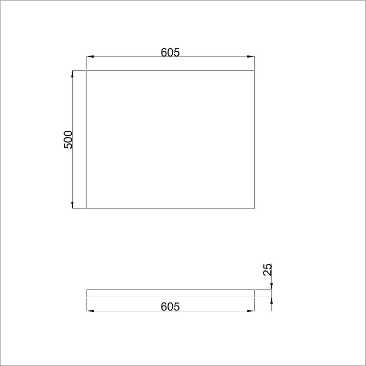 600mm White Freestanding Countertop Vanity Unit with Basin - Camden