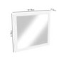 Rectangular White Bathroom Mirror 750 x 700mm - Camden