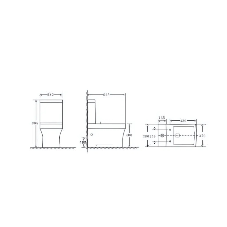 Close Coupled Toilet and Grey Vanity Unit Traditional Bathroom Suite - Baxenden