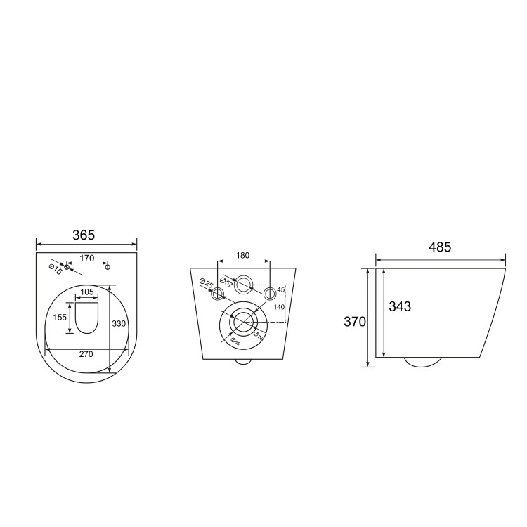 Matt White Wall Hung Rimless Toilet with Soft Close Seat Grohe Cistern Frame and Chrome Flush - Verona