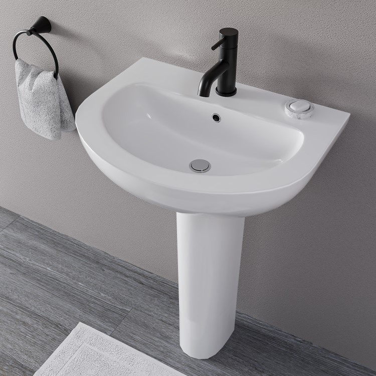 Modern Pedestal Basin 550mm - Newport