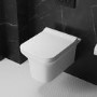 Wall Hung Rimless Toilet with Slim Soft Close Seat - Santiago