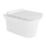 Wall Hung Rimless Toilet with Slim Soft Close Seat - Santiago