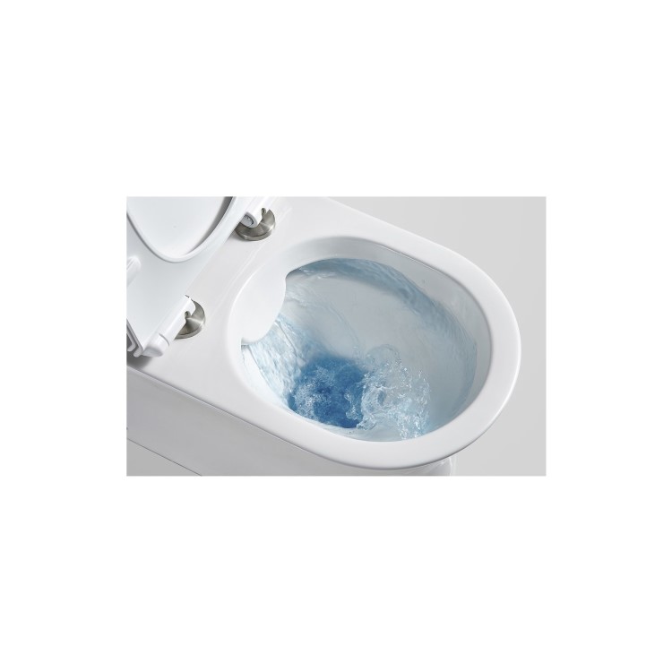 Close Coupled Rimless Short Projection Toilet with Soft Close Slim Seat - Venice