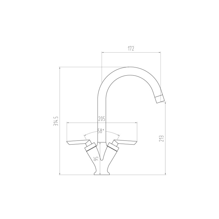 1.5 Bowl White Granite Undermount Kitchen Sink & Chrome Kitchen Mixer Tap - Enza Madison