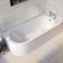 Jersey J Shaped Right Hand Bath with Bath Panel - 1700mm x 750mm 