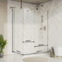 1600x800mm Nickel Wet Room Shower Screen Enclosure - Live Your Colour