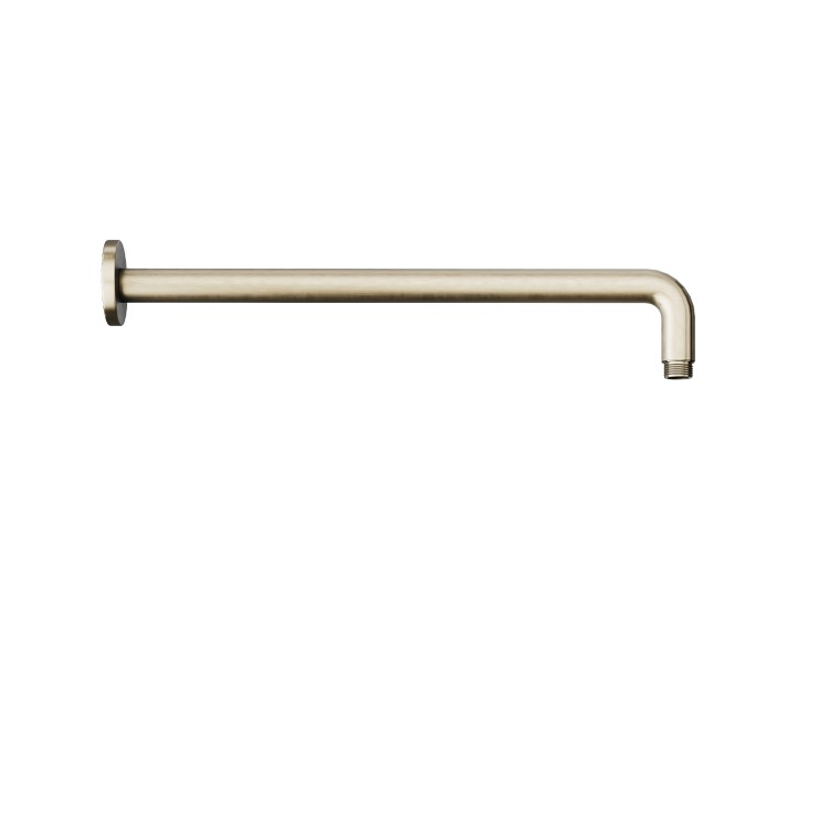 250mm Nickel Round Rainfall Shower Head with Wall Arm