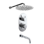 Chrome 2 Outlet Concealed Bundle With Shower Head & Spout - Arissa