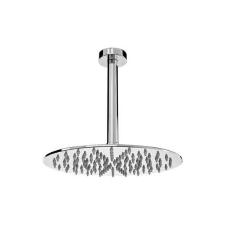 Chrome Dual Outlet Ceiling Mounted Thermostatic Mixer Shower Set With Hand Shower - Arissa