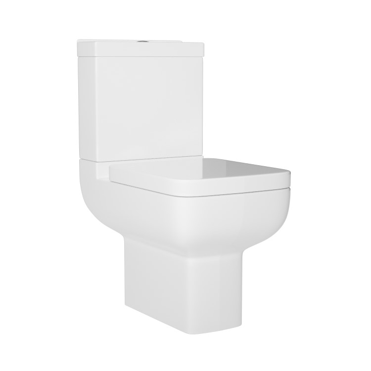 Close Coupled Corner Toilet with Soft Close Seat & Cover - Seren 