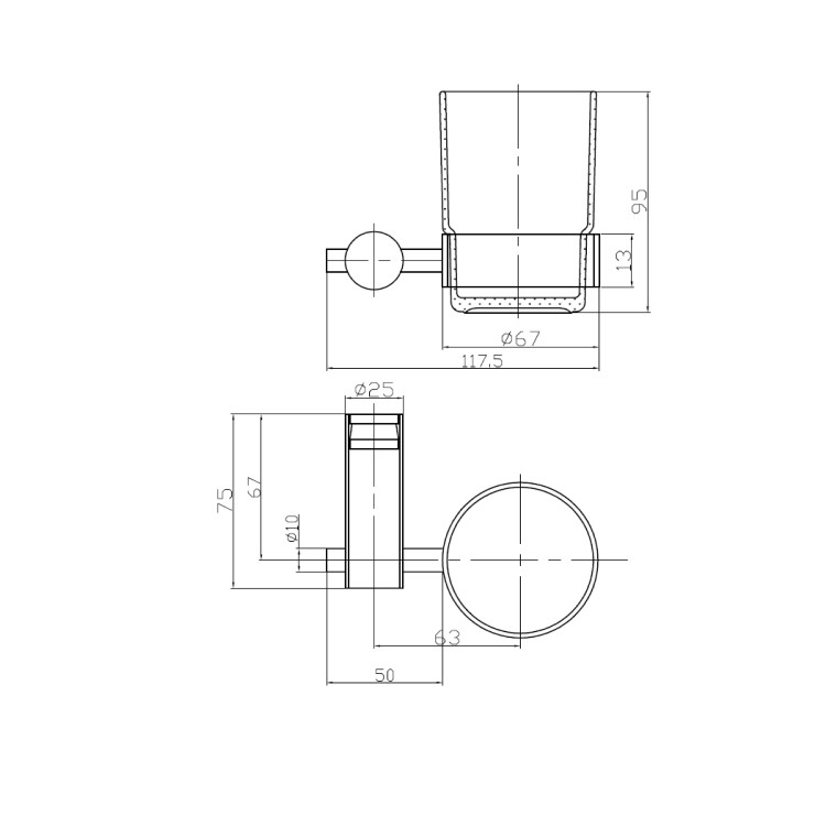 4 Piece Bathroom Accessory Set- Warren