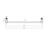 Chrome 3 Piece Bathroom Accessory Set - Warren