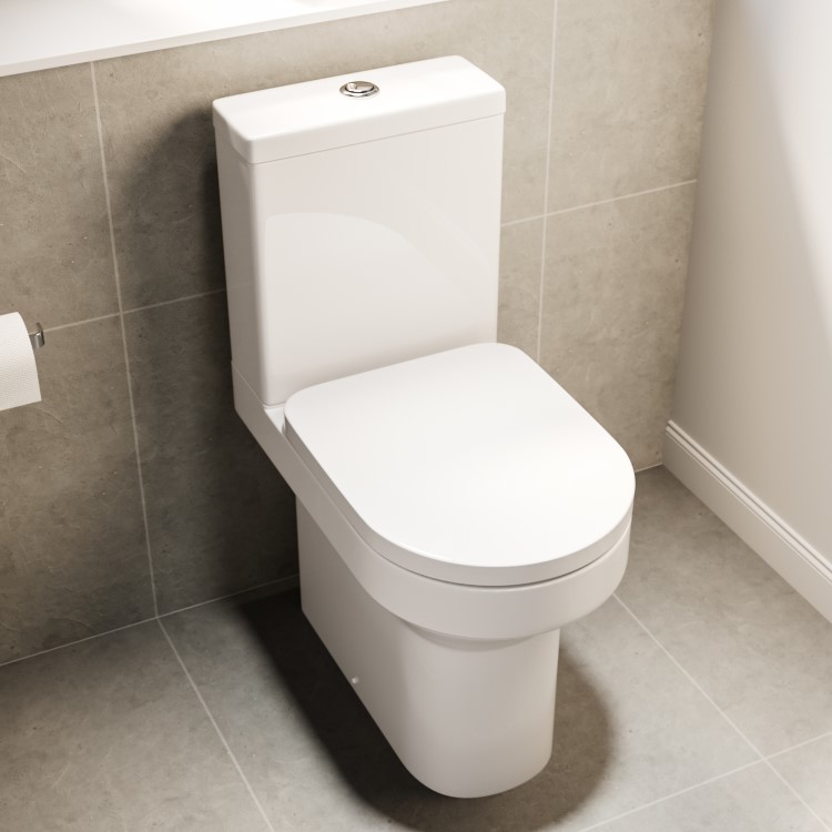 Close Coupled Comfort Height Toilet with Soft Close Seat - Pendle