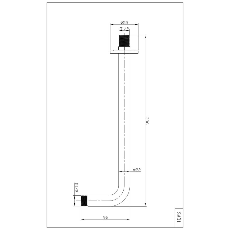 Black Single Outlet Wall Mounted Thermostatic Mixer Shower Set - Arissa