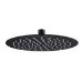 Black 250mm Round Rainfall Shower Head - Arissa