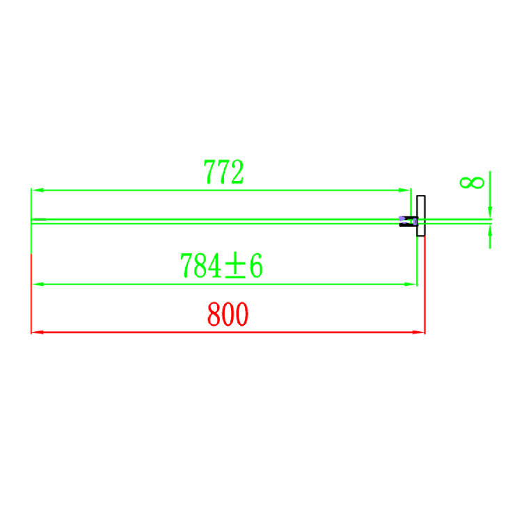 Chrome 8mm Glass Frameless Rectangular  Sliding Shower Enclosure 1200x800mm - Aquila