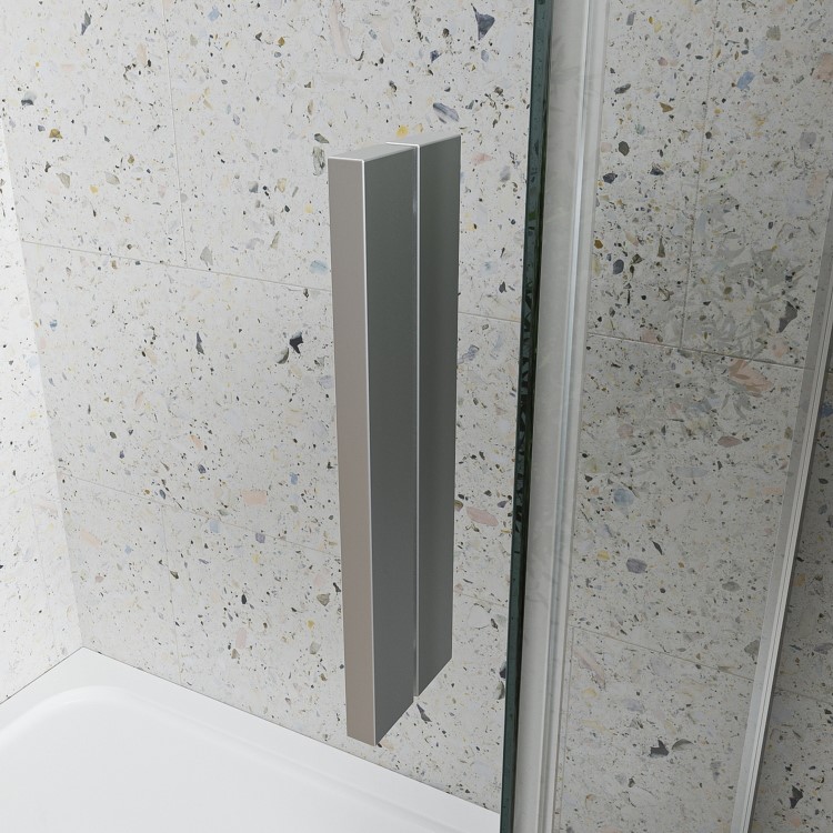 Chrome 8mm Glass Frameless Rectangular  Sliding Shower Enclosure 1200x800mm - Aquila