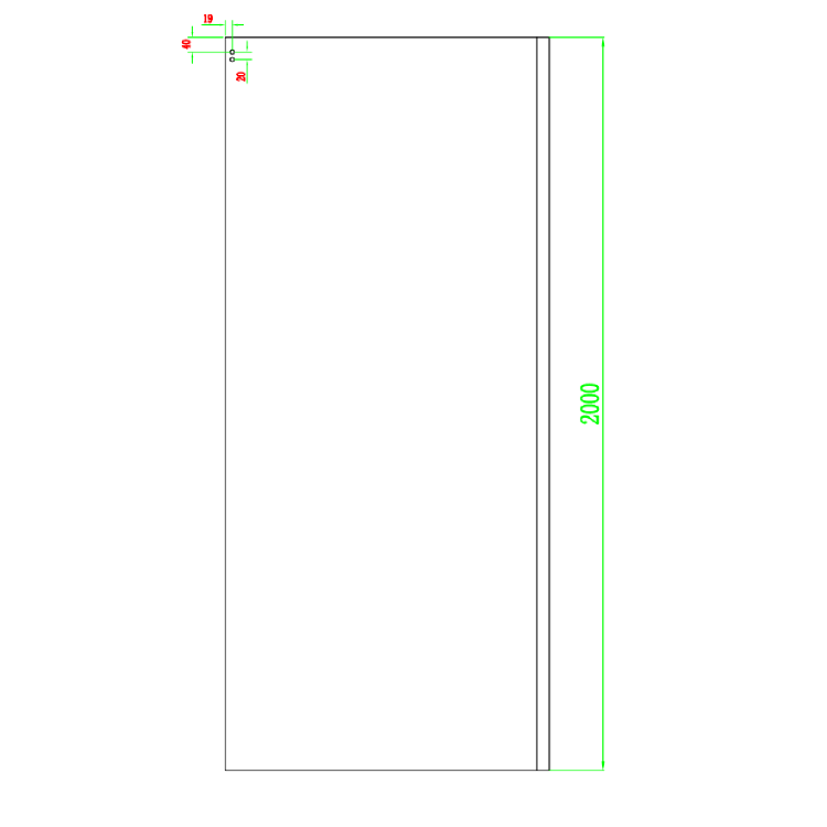 Chrome 8mm Glass Frameless Rectangular  Sliding Shower Enclosure 1200x800mm - Aquila