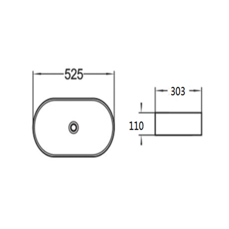 800mm White Freestanding Countertop Vanity Unit with Basin - Pendle