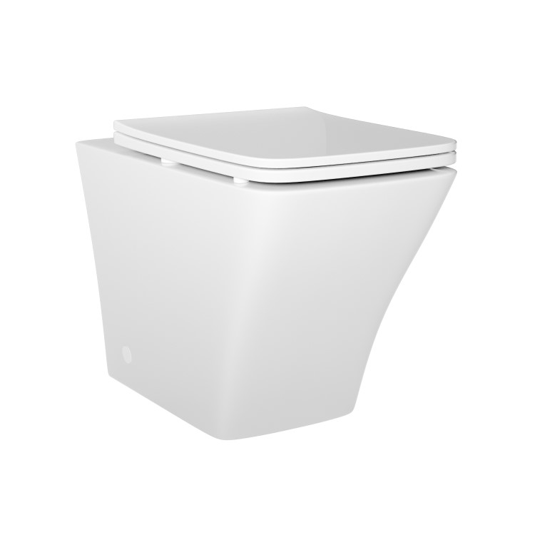 1300mm White Toilet and Sink Unit with Square Toilet - Pendle