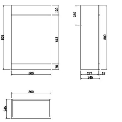 900mm Blue Cloakroom Toilet and Sink Unit with Square Toilet and Black Fittings - Ashford