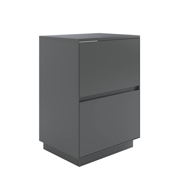 600mm Grey Freestanding Countertop Vanity Unit -Roxbi