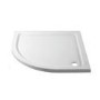 Chrome 6mm Glass Quadrant Shower Enclosure with Shower Tray 800mm - Carina