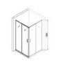 Chrome 6mm Glass Square Corner Entry Shower Enclosure with Shower Tray 800mm - Carina