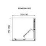 Chrome 6mm Glass Square Corner Entry Shower Enclosure with Shower Tray 800mm - Carina