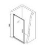 Chrome 6mm Glass Rectangular Hinged Shower Enclosure 800x760mm - Carina