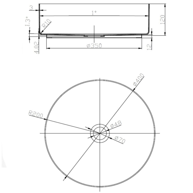 1200mm White Wall Hung Double Countertop Vanity Unit with Brass Basins and Shelves - Lugo