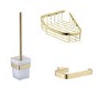 Brass 3 Piece Bathroom Accessory Set - Arissa