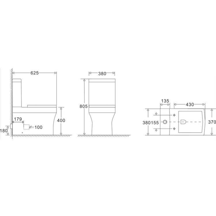 1400 x 900mm Brass Walk in Shower Enclosure Suite with Ashford Toilet and Basin