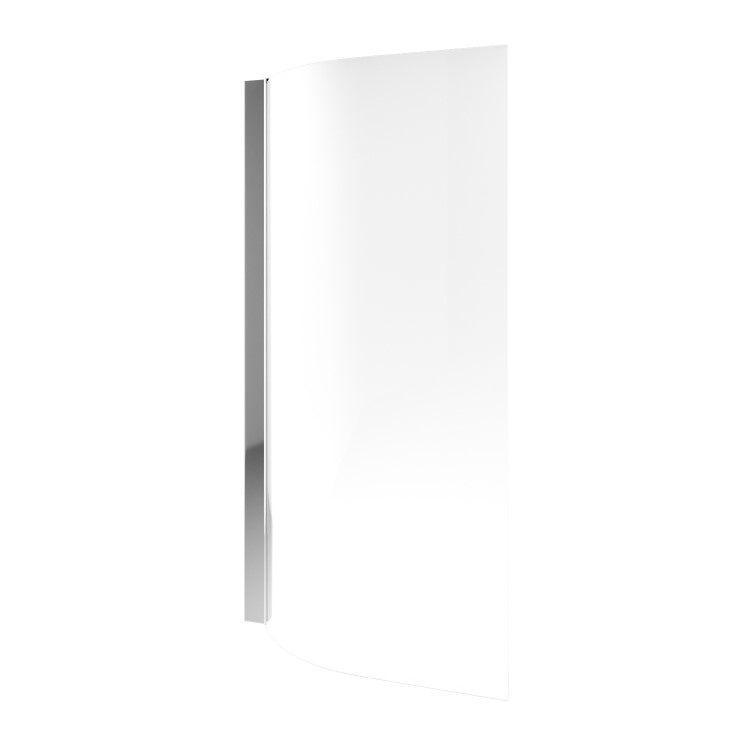 Freestanding Shower Bath Single Ended Left Hand Corner with Chrome Bath Screen 1600 x 780mm - Cove