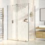 Chrome 8mm Glass Frameless Rectangular Sliding Shower Enclosure 1200x800mm - Denver