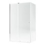 Chrome 8mm Glass Frameless Rectangular Sliding Shower Enclosure 1400x800mm - Denver