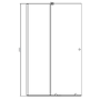 Black 8mm Glass Frameless Rectangular  Sliding Shower Enclosure 1400x900mm - Denver